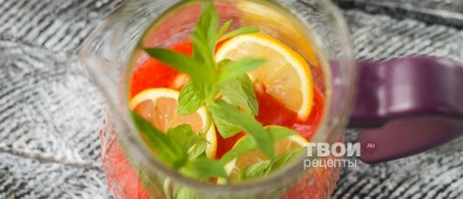Eper limonádé - ​​ízletes recept lépésről lépésre fotók