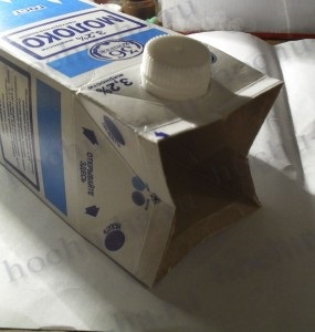 Portofel dintr-un pachet de lapte