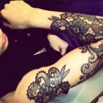 Lace tatuaje pe toate părțile corpului 112 fotografii