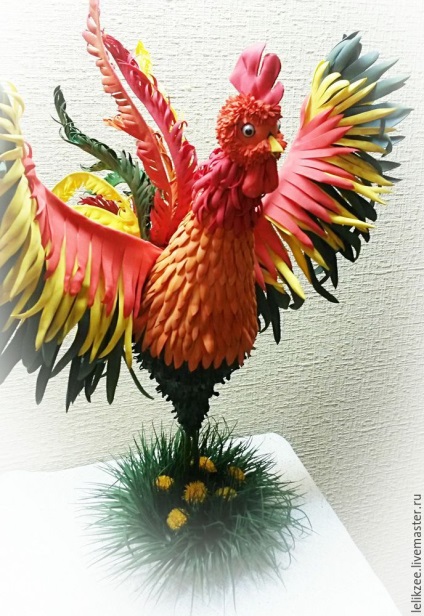 Maestru de clasă la crearea unui petit-cockerel de Anul Nou, înălțime 57 cm - târg de maeștri - lucrate manual