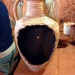 Atelier de ceramică peisagistică ceramică - sculpturi în grădină, căpriori, vase de ceramică