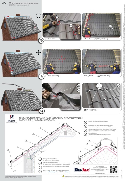 Instalarea plăcilor metalice modulare în costul lucrărilor Minsk, instruire, lecție video