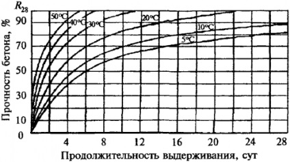 Forța betonului - graficul de timp