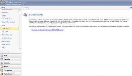 Noile caracteristici de acces web pentru Exchange 2007 sp1