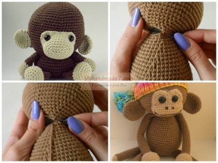 Monkey Amigurumi scheme de croșetat și descriere detaliată