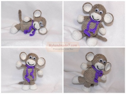 Monkey Amigurumi scheme de croșetat și descriere detaliată