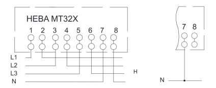 Interogarea și schema de conectare a contorului electric nt mt 324