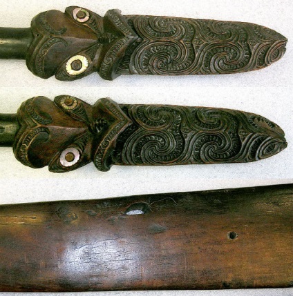 O armă Maori Tayah, pe marginea lumii