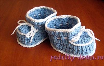 Boots crochet (descriere), o cutie de idei și clase de master