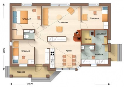 Structura unei case cu o singură etapă este un exemplu de proiect și caracteristici ale construcției