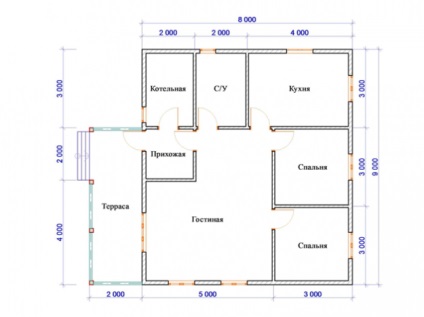 Structura unei case cu o singură etapă este un exemplu de proiect și caracteristici ale construcției