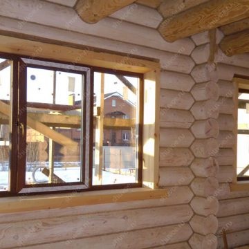 Ferestre din plastic cu fereastra pentru case din lemn tehnologie, foto, video