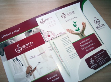 Elaborare de carte de marcă de clinică medicală, Kiev