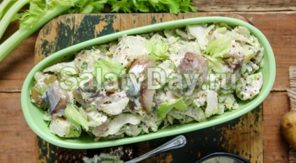 Salata de macrou - bogata in vitamine si minerale reteta cu fotografii si clipuri video