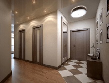 Usile gri din interiorul fotografiei sunt întunecate în apartament, un etaj ușor, interurban negru și colorat,