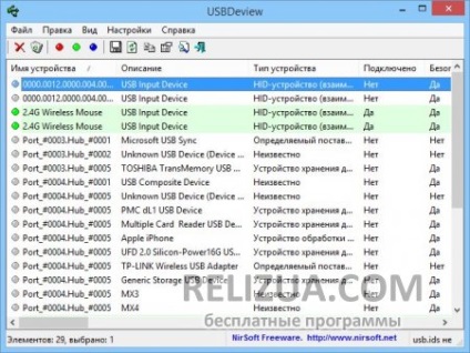 Descărcați usbdeview diagnostice porturi usb gratuit pentru Windows