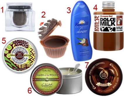 Dulciuri în produse cosmetice - miere, ciocolată, zahăr, migdale