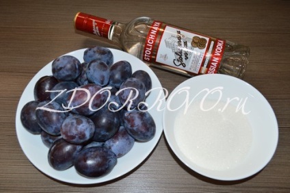 Plum likőr otthon lépésről lépésre recept fotók