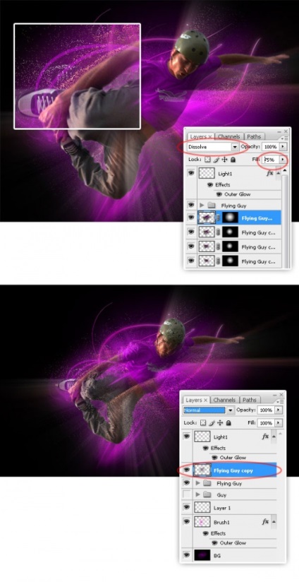 Készítsen extrém fényes oboinu photoshop