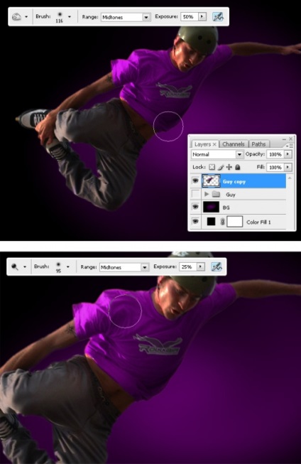 Készítsen extrém fényes oboinu photoshop