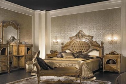Dormitoare în stilul glamour
