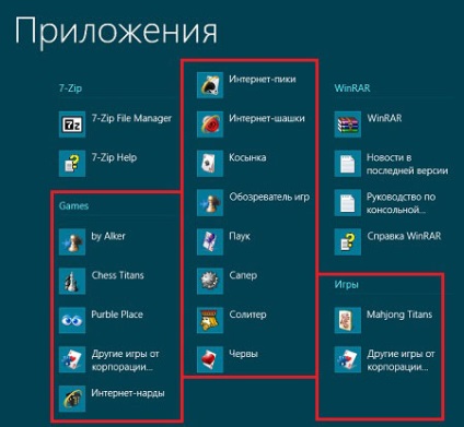 Szabványos Windows 8 játék Aknakereső, a Fekete Özvegy, Mahjong