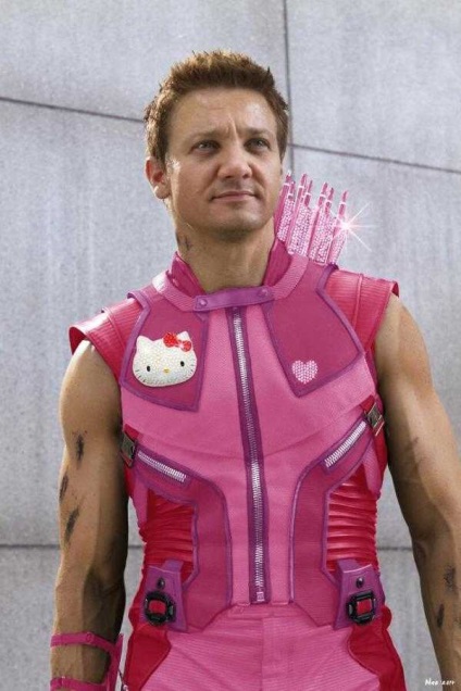 Superhero öltözött stílusában Hello Kitty