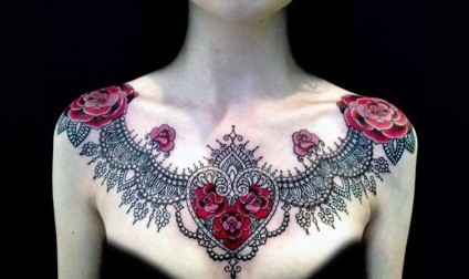 Tatuaj cu dantelă 50 de fotografii de tatuaje pentru fete, revista online de tatuaje