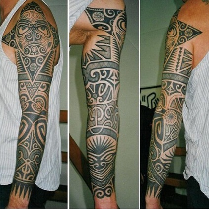 Tatuaj în stil polinezian - schițe, fotografie