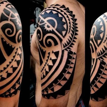 Tetoválás polinéz stílusú - rajzok, fotók