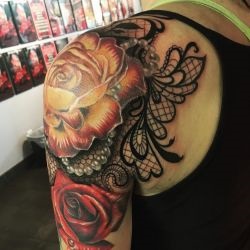 Valoarea dantela tatuaj, 35 tatuaje foto, schițe