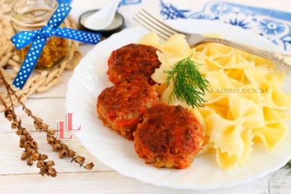 Meatballs în sos de roșii rețetă pas cu pas cu o fotografie!