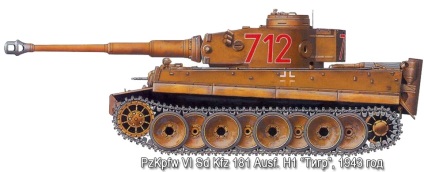 Rezervorul greu t-vi h tiger