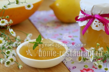 Jam din pepene galben pentru rețeta de iarnă cu fotografie