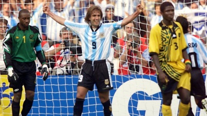 Remarcabilul atacant argentinian Gabriel Batistuta