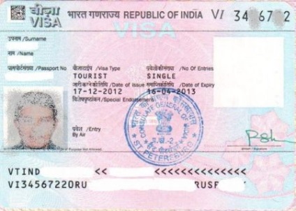 Viza în India pentru viza auto-indiană a rușilor, formularul de cerere și clearance-ul cum se obține