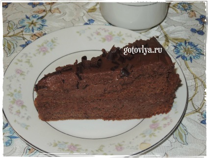 Tort de ciocolată umed la domiciliu cu fotografie, gătit