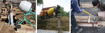 Turnarea betonului în cofraje - construcția de case și structuri de blocuri de spumă
