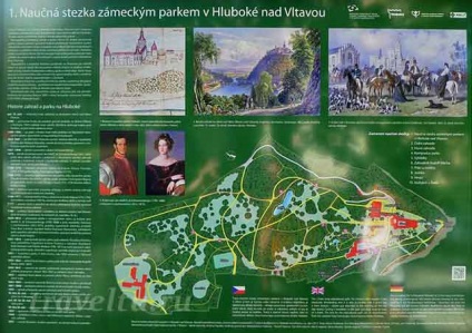 Hluboka nad Vltavou - múzeum és park