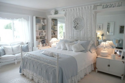 56 Cel mai bun interior al dormitorului cu mobilier alb