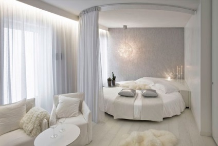 56 Cel mai bun interior al dormitorului cu mobilier alb