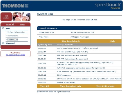 Modulul Adsl thomson speedtouch 530