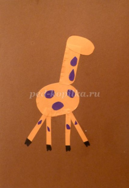 Cererea pentru copiii din grupul pregătitor pentru girafe