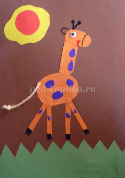 Cererea pentru copiii din grupul pregătitor pentru girafe