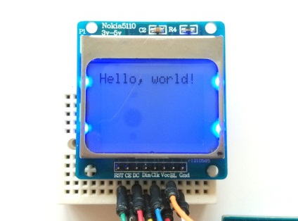 Arduino grafikus LCD kijelző nokia 5110, robotika osztály