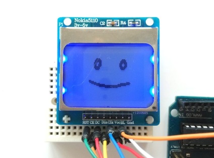 Arduino grafic grafic LCD nokia 5110, clasa robotica