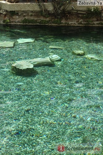 Kleopátra medence Pamukkale (Törökország) - „Kleopátra medence, amely örökké emlékezni fognak! némileg