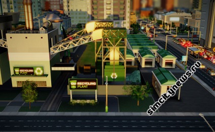 Újrahasznosító központban, hírek SimCity