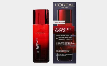 Curățarea peeling-ului sincer la vârf l oreal paris revitalift laser x3