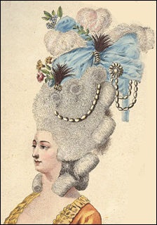 Coafuri de damă din epoca anului Rococo - târg de meșteri - manual, manual